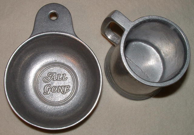 Vintage Wilton Armetale Child's All Gone Mug & Porringer