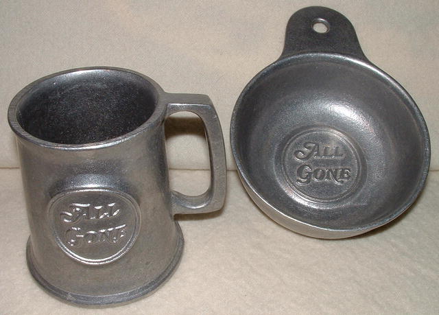 Vintage Wilton Armetale Child's All Gone Mug & Porringer