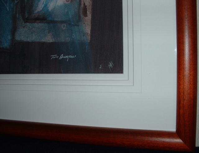Framed Tom Anderson Abstract Water Color