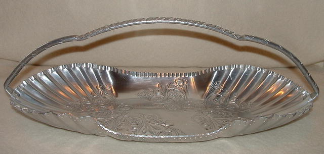 Vintage Hand-Wrought Aluminum Handled Server
