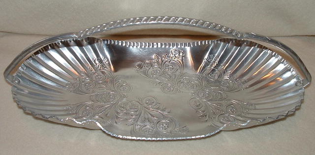 Vintage Hand-Wrought Aluminum Handled Server