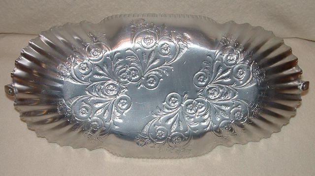 Vintage Hand-Wrought Aluminum Handled Server