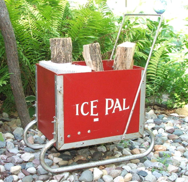 Vintage Ice Pal Ice Fishing Sled / Primitive Piece
