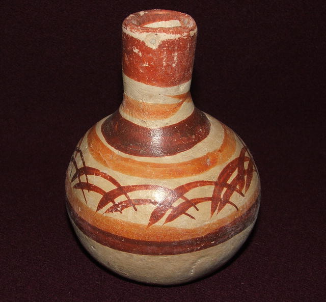 Small Antique Primitive Mexican Pottery Water Jar