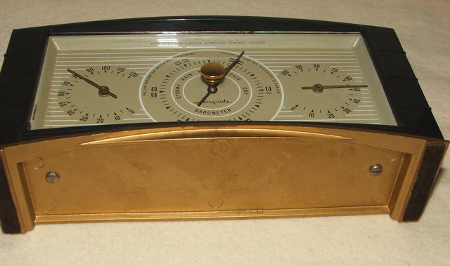 Vintage Art Deco Airguide Barometer Weather Station