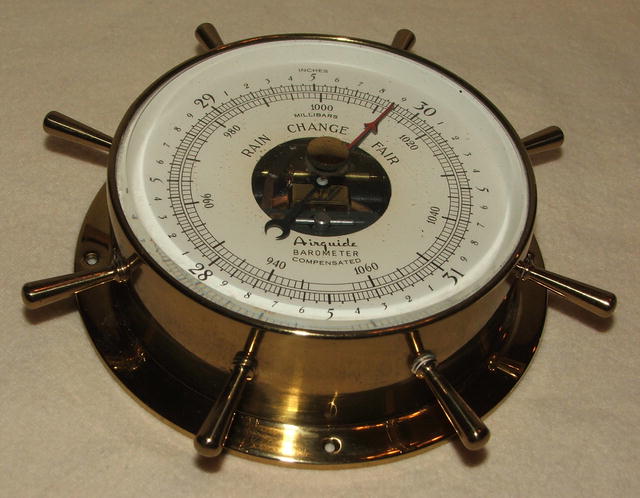 Vintage Airguide Nautical Barometer by Fee & Stemwedel