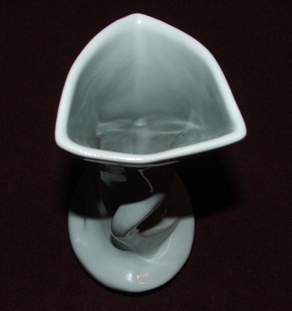 Vintage Frankoma Blue Modernistic Vase # 95