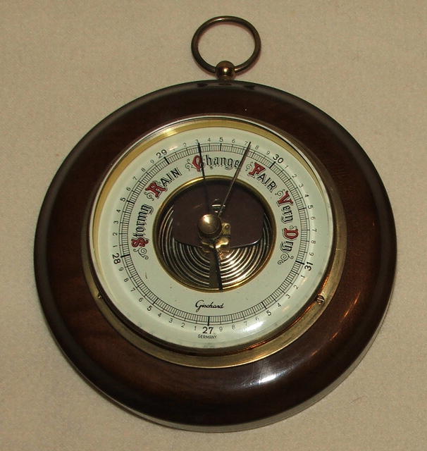 Vintage / Antique German Round Gischard Barometer
