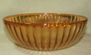 Iridescent Marigold Depression / Carnival Glass Bowl