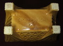 Mid-Century Gold Drip Glaze Footed Planter - CP 1446