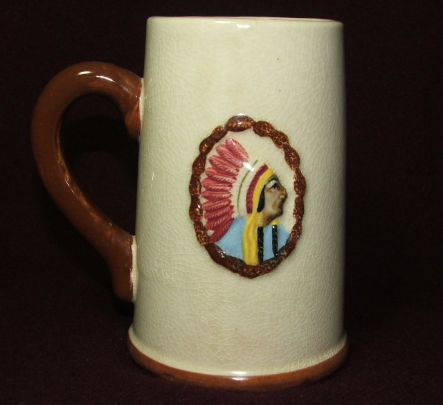 Vintage / Antique Wisconsin Dells Souvenir Pottery Stein / Mug