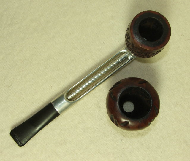 Vintage Falcon Pipe With 2 Briar Bowls