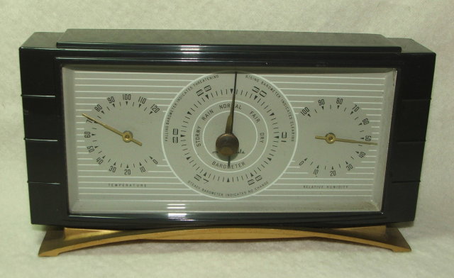 Vintage Art Deco Airguide Barometer Weather Station