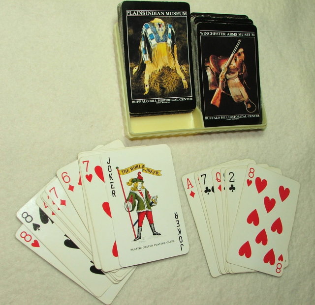 Vintage Buffalo Bill Plains Indians / Winchester Museum Playing Cards