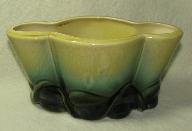 Mid Century Hull Art Pottery Planter in Greens