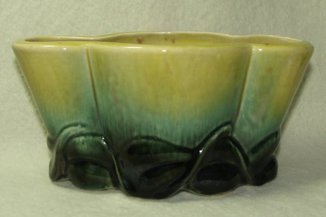 Mid Century Hull Art Pottery Planter in Greens