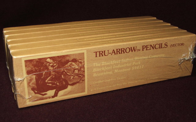 6 Doz. Vintage Blackfeet Indian Tru-Arrow Pencils