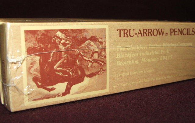 6 Doz. Vintage Blackfeet Indian Tru-Arrow Pencils