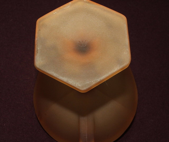 Westmoreland Amber Satin Glass Compote