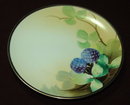 Antique Meito China Hand Painted Berry Motif Plate