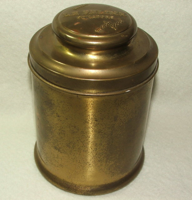 Vintage / Antique La Palina Senators Brass Humidor