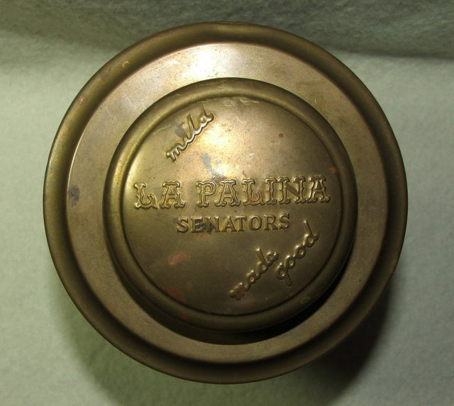 Vintage / Antique La Palina Senators Brass Humidor