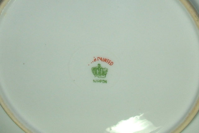 Antique Nippon Plate - Hand Painted Violets