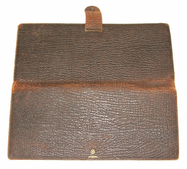 Antique Leather & Silk Travel Case for Ties