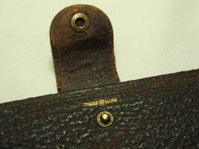Antique Leather & Silk Travel Case for Ties