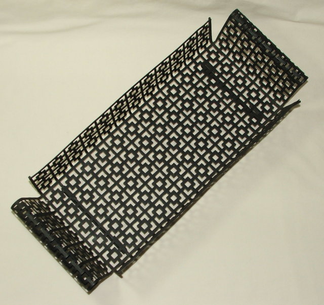 Mid-Century Retro Asian Influence Wrought Iron Basket Tray