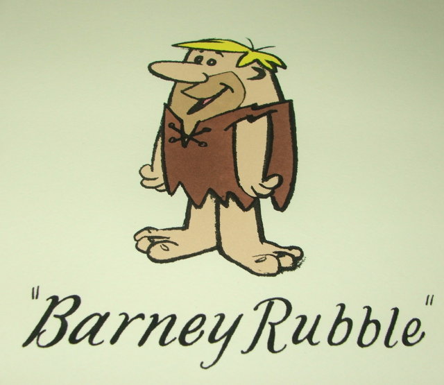 Limited Edition Hanna Barbera Barney Rubble Etching