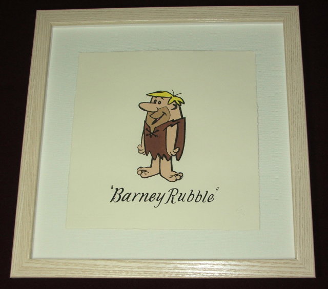 Limited Edition Hanna Barbera Barney Rubble Etching