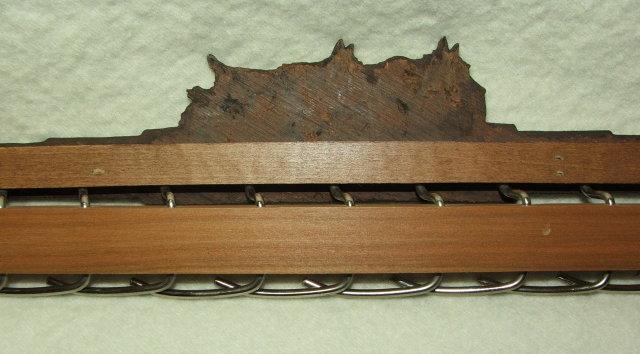 Vintage Scottie Dogs and Wood Marquetry Tie Rack