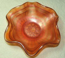 Antique Northwood Marigold Carnival Glass Dish