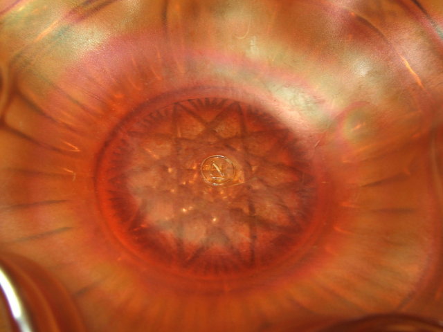 Antique Northwood Marigold Carnival Glass Dish