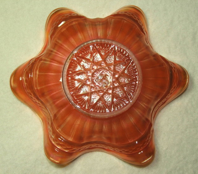 Antique Northwood Marigold Carnival Glass Dish