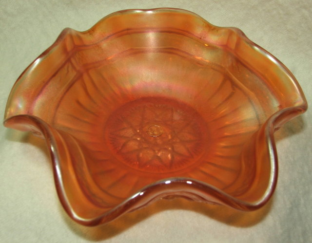 Antique Northwood Marigold Carnival Glass Dish