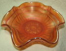 Antique Northwood Marigold Carnival Glass Dish