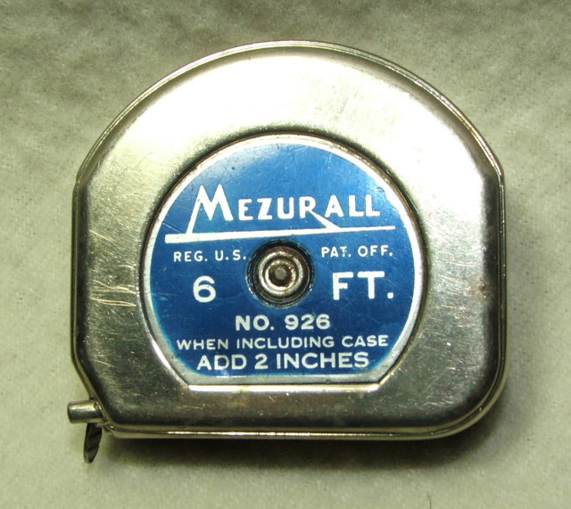 Small Lufkin Mezurall 6 Ft. Steel Tape No. 926