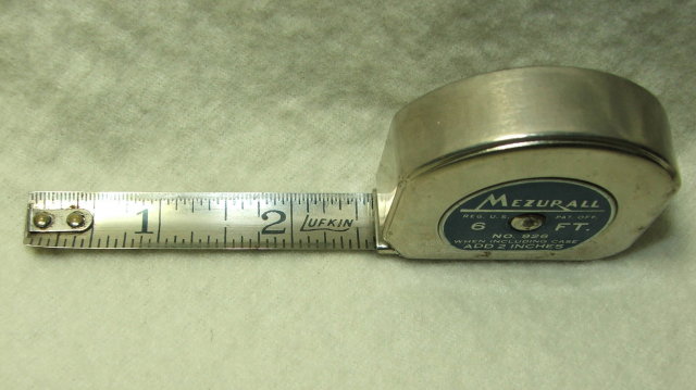 Small Lufkin Mezurall 6 Ft. Steel Tape No. 926