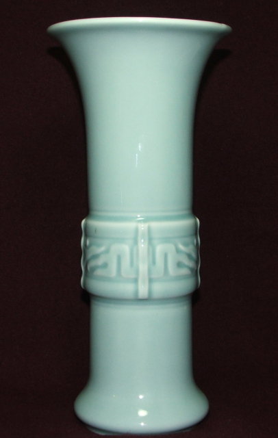 Tall Vintage / Antique Art Pottery Fluted Vase