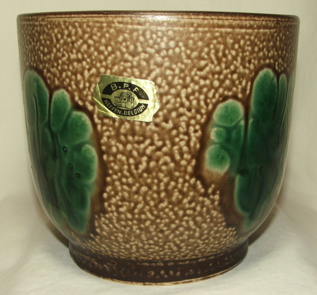 Vintage Heffen Belgium Art Pottery Jardiniere
