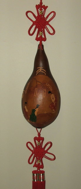 Japanese Gourd Art Wall Hanging