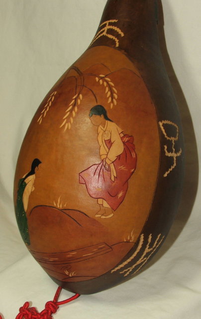 Japanese Gourd Art Wall Hanging