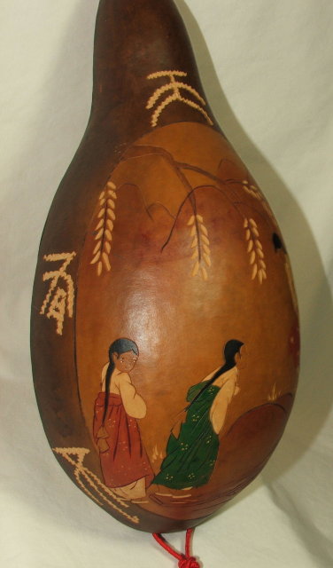 Japanese Gourd Art Wall Hanging