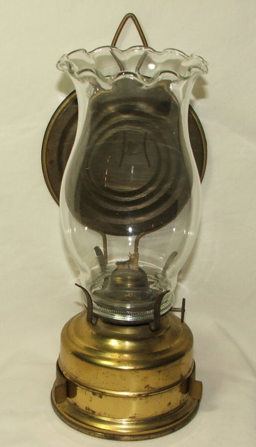 Vintage / Antique German Oil Lamp With Reflector