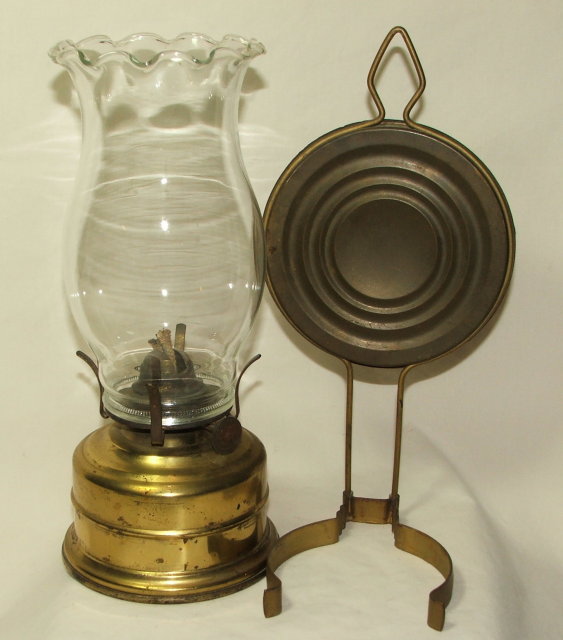 Vintage / Antique German Oil Lamp With Reflector
