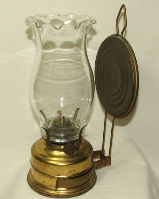 Vintage / Antique German Oil Lamp With Reflector