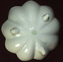 Nippon Noritake Fluted Nut Dish - Peach and Cream Blossoms