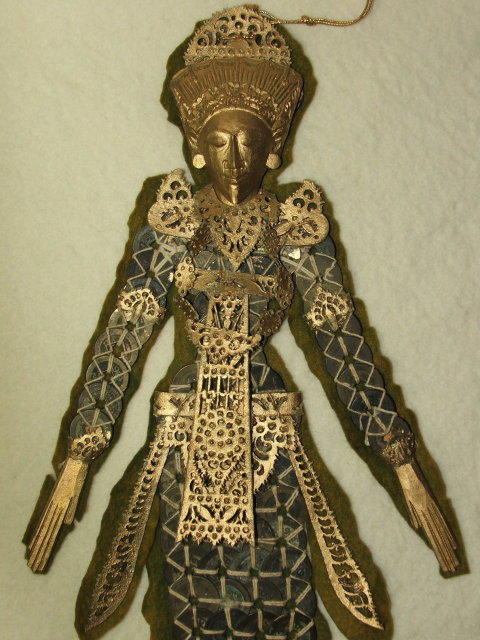 Vintage Balinese Antique Coin Wall Hanging
